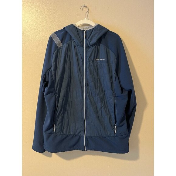 La Sportiva Other - La Sportiva Jacket Coat Kopak Hoody M Mens Blue Full Zip Gorpcore Outdoor Climb